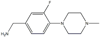 [3-fluoro-4-(4-methylpiperazin-1-yl)phenyl]methanamine Struktur