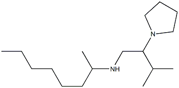 [3-methyl-2-(pyrrolidin-1-yl)butyl](octan-2-yl)amine Struktur