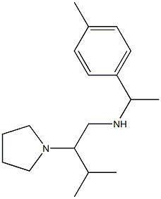 [3-methyl-2-(pyrrolidin-1-yl)butyl][1-(4-methylphenyl)ethyl]amine Struktur