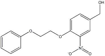 [3-nitro-4-(2-phenoxyethoxy)phenyl]methanol Struktur