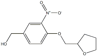 [3-nitro-4-(oxolan-2-ylmethoxy)phenyl]methanol Struktur