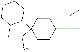 [4-(2-methylbutan-2-yl)-1-(2-methylpiperidin-1-yl)cyclohexyl]methanamine Struktur