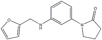 1-{3-[(furan-2-ylmethyl)amino]phenyl}pyrrolidin-2-one Struktur