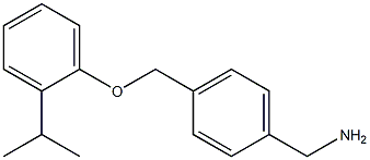 1-{4-[(2-isopropylphenoxy)methyl]phenyl}methanamine Struktur