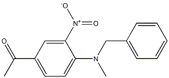 1-{4-[benzyl(methyl)amino]-3-nitrophenyl}ethan-1-one Struktur