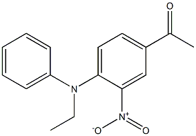 1-{4-[ethyl(phenyl)amino]-3-nitrophenyl}ethan-1-one Struktur