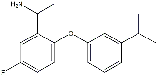 1-{5-fluoro-2-[3-(propan-2-yl)phenoxy]phenyl}ethan-1-amine Struktur