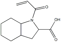 1-acryloyloctahydro-1H-indole-2-carboxylic acid Struktur