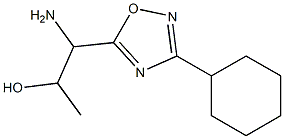 1-amino-1-(3-cyclohexyl-1,2,4-oxadiazol-5-yl)propan-2-ol Struktur