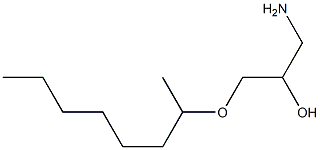 1-amino-3-(octan-2-yloxy)propan-2-ol Struktur