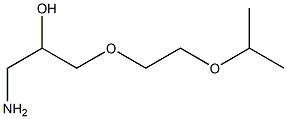 1-amino-3-[2-(propan-2-yloxy)ethoxy]propan-2-ol Struktur