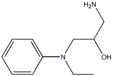 1-amino-3-[ethyl(phenyl)amino]propan-2-ol Struktur