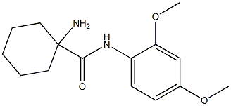 1-amino-N-(2,4-dimethoxyphenyl)cyclohexanecarboxamide Struktur