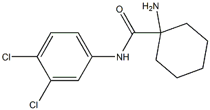 1-amino-N-(3,4-dichlorophenyl)cyclohexane-1-carboxamide Struktur