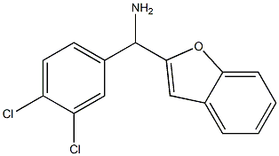 1-benzofuran-2-yl(3,4-dichlorophenyl)methanamine Struktur