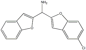 1-benzofuran-2-yl(5-chloro-1-benzofuran-2-yl)methanamine Struktur