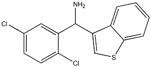 1-benzothiophen-3-yl(2,5-dichlorophenyl)methanamine Struktur