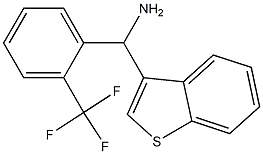 1-benzothiophen-3-yl[2-(trifluoromethyl)phenyl]methanamine Struktur