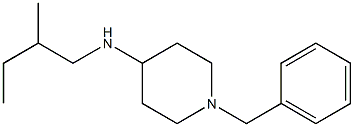 1-benzyl-N-(2-methylbutyl)piperidin-4-amine Struktur