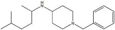 1-benzyl-N-(5-methylhexan-2-yl)piperidin-4-amine Struktur