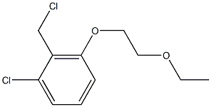 1-chloro-2-(chloromethyl)-3-(2-ethoxyethoxy)benzene Struktur