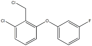 1-chloro-2-(chloromethyl)-3-(3-fluorophenoxy)benzene Struktur