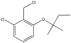 1-chloro-2-(chloromethyl)-3-[(2-methylbutan-2-yl)oxy]benzene Struktur