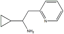 1-cyclopropyl-2-(pyridin-2-yl)ethan-1-amine Struktur