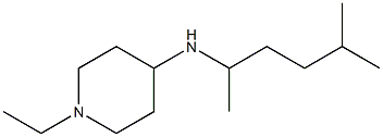 1-ethyl-N-(5-methylhexan-2-yl)piperidin-4-amine Struktur