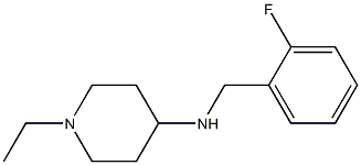 1-ethyl-N-[(2-fluorophenyl)methyl]piperidin-4-amine Struktur