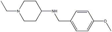 1-ethyl-N-[(4-methoxyphenyl)methyl]piperidin-4-amine Struktur