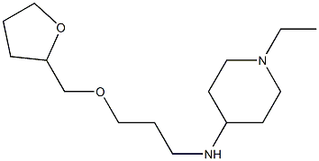 1-ethyl-N-[3-(oxolan-2-ylmethoxy)propyl]piperidin-4-amine Struktur