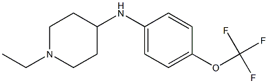 1-ethyl-N-[4-(trifluoromethoxy)phenyl]piperidin-4-amine Struktur