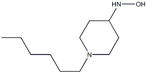 1-hexylpiperidine-4-hydroxylamine Struktur