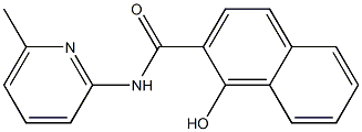 1-hydroxy-N-(6-methylpyridin-2-yl)naphthalene-2-carboxamide Struktur