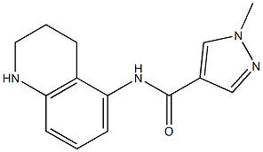 1-methyl-N-(1,2,3,4-tetrahydroquinolin-5-yl)-1H-pyrazole-4-carboxamide Struktur