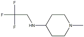 1-methyl-N-(2,2,2-trifluoroethyl)piperidin-4-amine Struktur