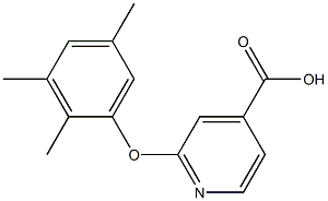 2-(2,3,5-trimethylphenoxy)pyridine-4-carboxylic acid Struktur