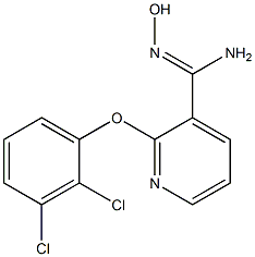 2-(2,3-dichlorophenoxy)-N'-hydroxypyridine-3-carboximidamide Struktur