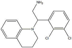 2-(2,3-dichlorophenyl)-2-(1,2,3,4-tetrahydroquinolin-1-yl)ethan-1-amine Struktur