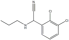 2-(2,3-dichlorophenyl)-2-(propylamino)acetonitrile Struktur