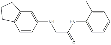 2-(2,3-dihydro-1H-inden-5-ylamino)-N-(2-methylphenyl)acetamide Struktur