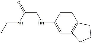 2-(2,3-dihydro-1H-inden-5-ylamino)-N-ethylacetamide Struktur