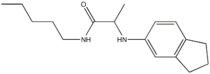 2-(2,3-dihydro-1H-inden-5-ylamino)-N-pentylpropanamide Struktur