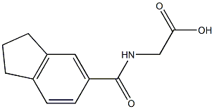 2-(2,3-dihydro-1H-inden-5-ylformamido)acetic acid Struktur