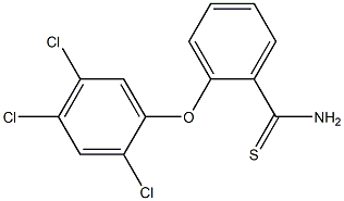 2-(2,4,5-trichlorophenoxy)benzene-1-carbothioamide Struktur