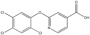 2-(2,4,5-trichlorophenoxy)pyridine-4-carboxylic acid Struktur