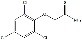 2-(2,4,6-trichlorophenoxy)ethanethioamide Struktur