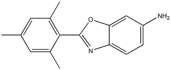 2-(2,4,6-trimethylphenyl)-1,3-benzoxazol-6-amine Struktur