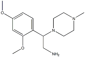 2-(2,4-dimethoxyphenyl)-2-(4-methylpiperazin-1-yl)ethanamine Struktur